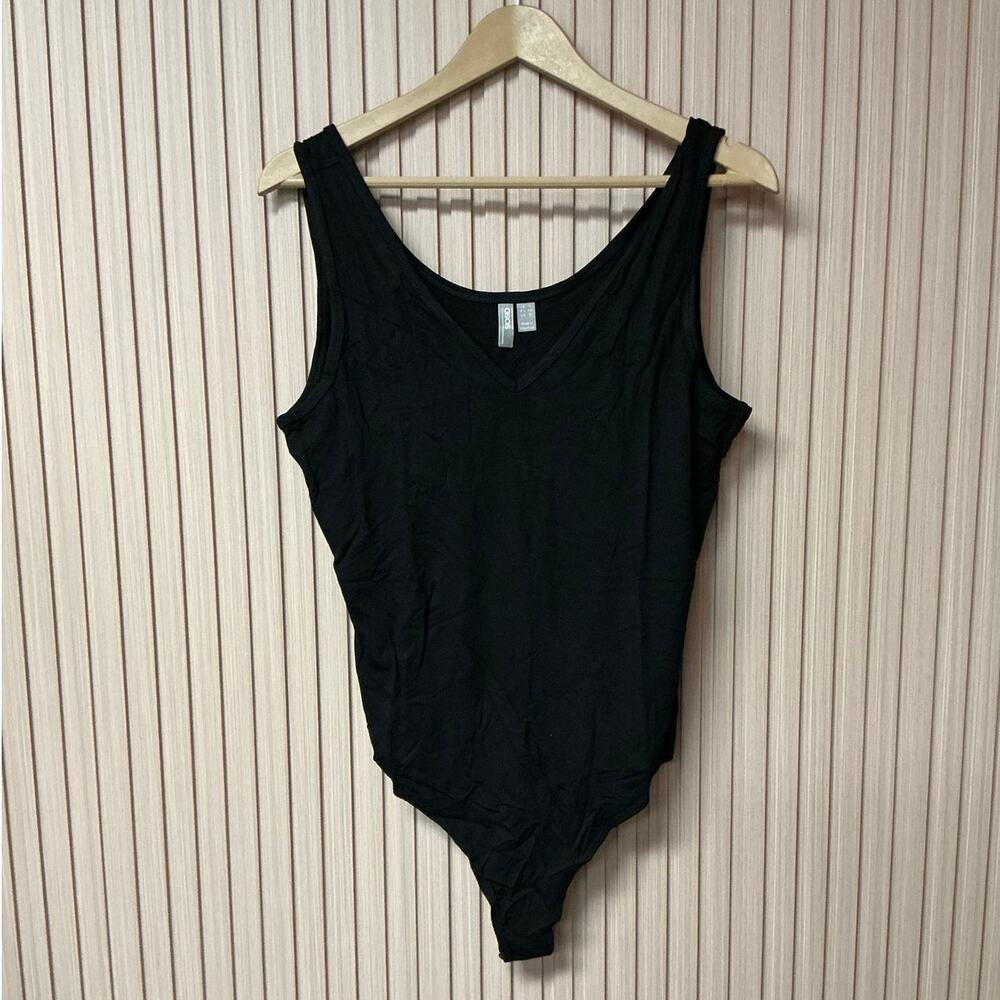 ASOS Black V-Neck Sleeveless Bodysuit Size US 12 EU 44